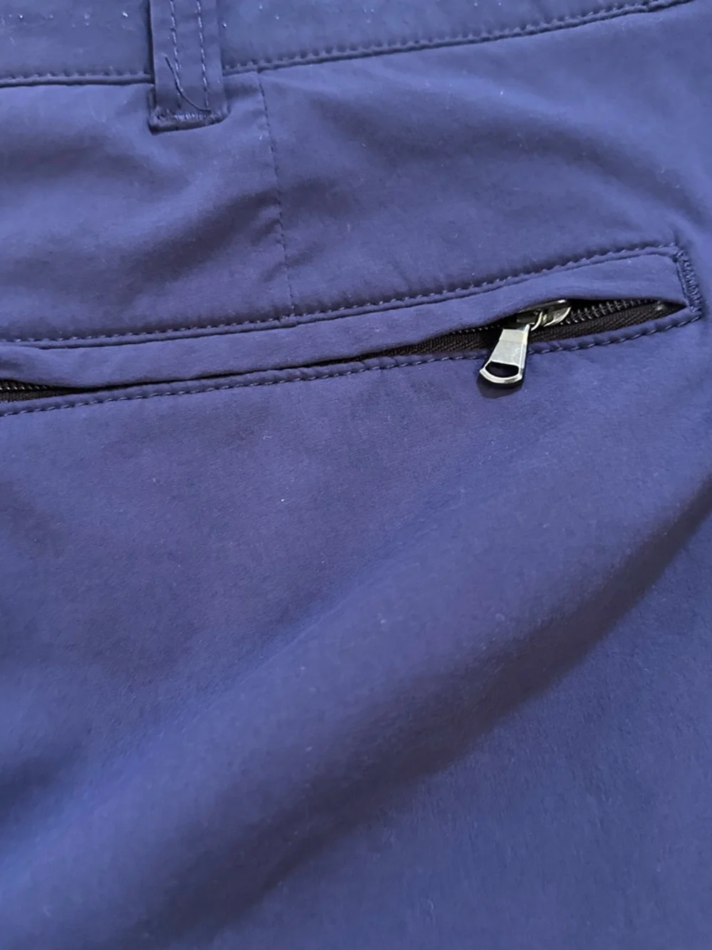 J Crew Tech Shorts Mens 42 Blue Flat Front Nylon Stretch Hiking Outdoor (#5)